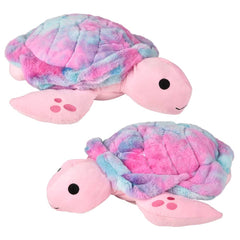 22" Pink Tie Dye Sea Turtle Pillow - LLB Toys