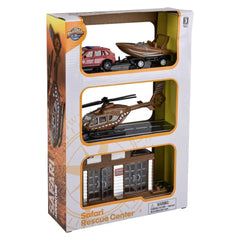 Safari Die Cast Rescue Center - LLB Toys