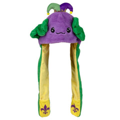 Mardi Gras Axolotl Popping Ear Light-Up Hat