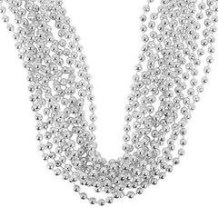 33" 7 mm SILVER BEADS LLB kids toys