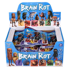 2" Brainrot Figurine And Card Blind Bag 24ct - LLB Toys