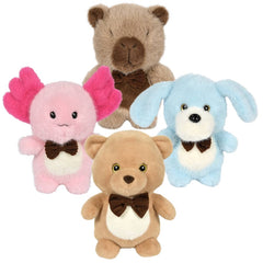 25" Mink Bow Tie Animals  Plush - LLB Toys