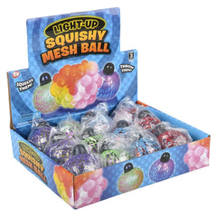 2.33" LIGHT-UP SQUEEZE MESH GRAPE BALL LLB Light-up Toys