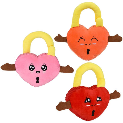 7" Padlock Heart Plush - LLB Toys