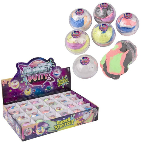 2" Planet Stretch Putty Orb 24ct - LLB Toys