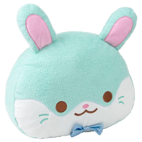 16" Kawaii Bunny Pillow-Teal - LLB Toys