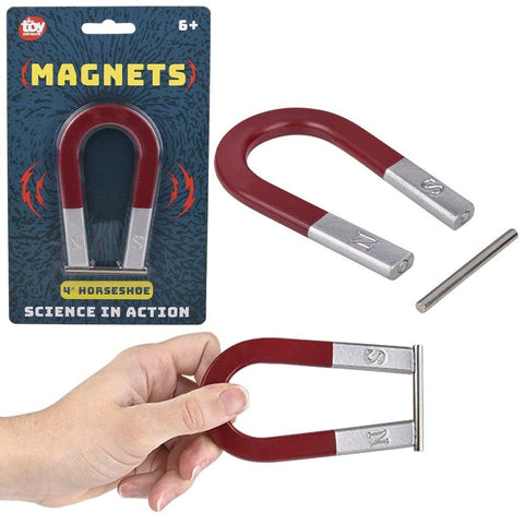 Metal Horseshoe Magnet 4" - LLB Toys