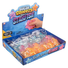 2.4" Squeezy Sugar Star Fish 24ct - LLB Toys