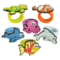 1" SEA LIFE RUBBER RINGS LLB kids toys