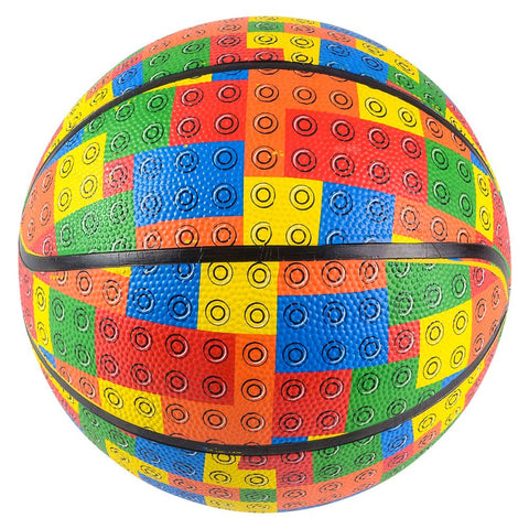 9.5" BLOCK PATTERN REGULATION BASKETBALL LLB kids toys