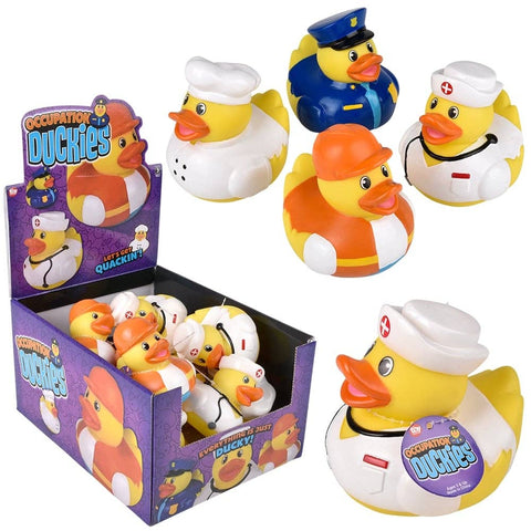 3.75" Occupation Duckies Novelty Toy 12ct - LLB Toys