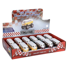 5" Diecst  Big Wheel VW Bus W/printing - LLB Toys