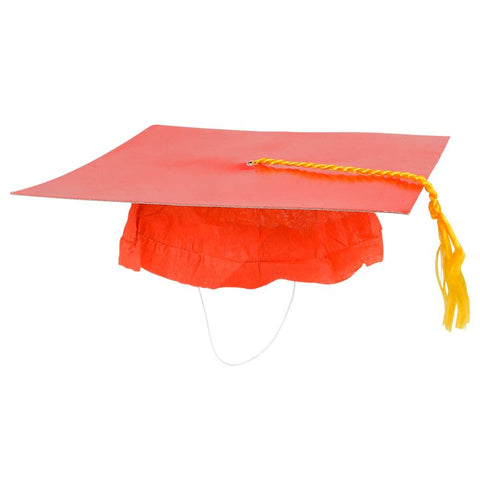RED CARDBOARD GRADUATION CAP LLB kids toys