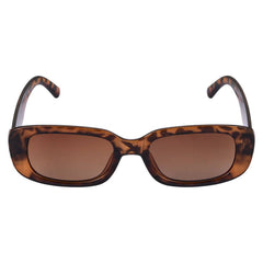 Rectangular Leopard Sunglasses