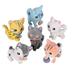 1.5" Flocked Micro Cat Assortment - LLB Toys