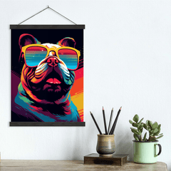 Bulldog POP ART Canvas Wall Art print