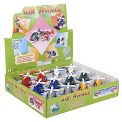 4" DIE-CAST PULL BACK AIR WHALE HELICOPTER LLB Car Toys
