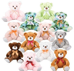 10" RIBBON BEAR ASSORTMENT - LLB Plush Toys