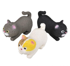 4" STRETCHY, SQUISH CAT LLB Squishy Toys