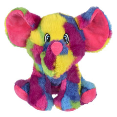 8" Rainbow Elephant Plush