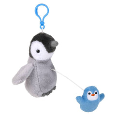 3.5" Mighty Quakes Baby Penguin Backpack Clip - LLB Toys