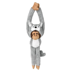 27.5" Dressed Wolf Hanging Monkey - LLB Toys