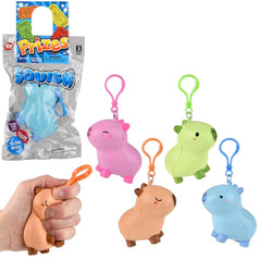 3.25" Capybara Squish Backpack Clip - LLB Toys