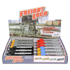7" DIE-CAST PULL BACK FREIGHT TRAIN 12/DISPLAY LLB Car Toys