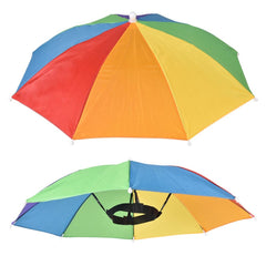 Rainbow Umbrella Hat 20"- LLB Toys