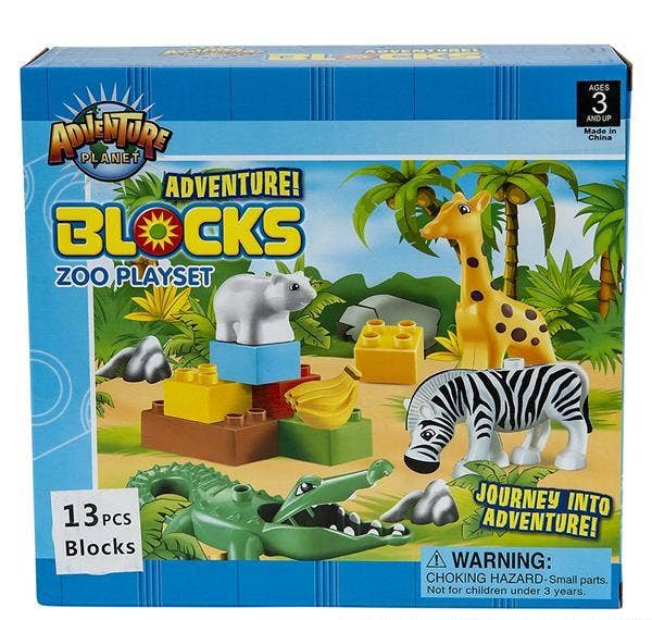 13 PC ZOO BLOCK SET LLB kids toys
