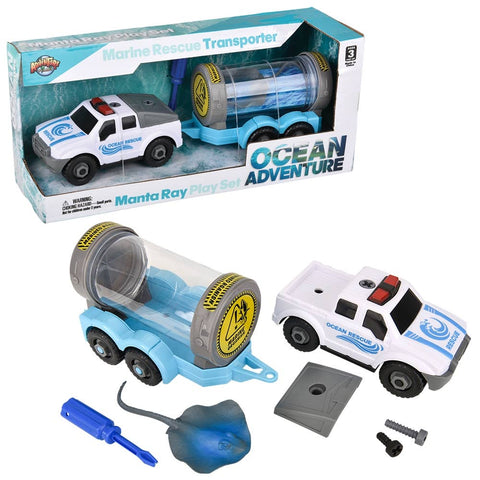 Manta Ray Marine Rescue Transport Set - LLB Toys