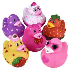 3.5" Valentine's Rubber Duck Assortment 12ct - LLB Toys