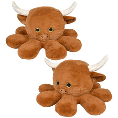 25" Octo-Highland Cow - LLB Toys Plush