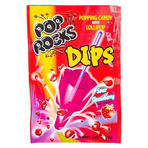 POP ROCKS DIPS SOUR STRAWBERRY  - LLB Candy