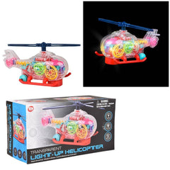8" LIGHT-UP TRANSPARENT HELICOPTER LLB Light-up Toys