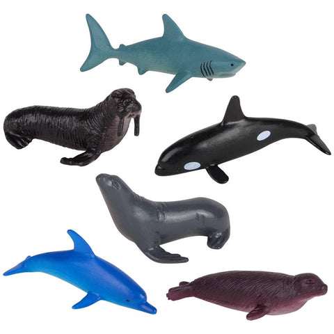Sea Life (6 Asst.) 2.5" 72/15 - LLB Toys