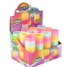 6" SUPER LONG RAINBOW COIL SPRING LLB kids toys