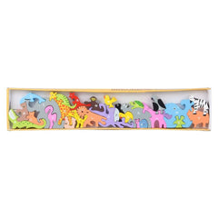 23.25" x 5" 26PC ALPHABET ANIMAL PUZZLE LLB Puzzle