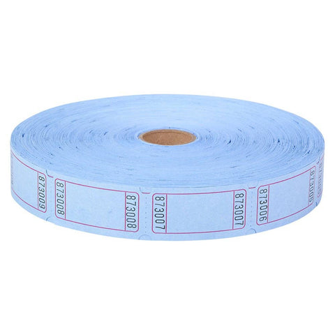BLANK SINGLE TICKET ROLL BLUE LLB kids toys