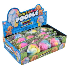 2.75" Sticky Rainbow Poodle 12ct - LLB Toys