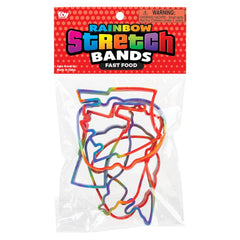 FAST FOOD RAINBOW SILICONE STRETCH BANDS LLB kids toys