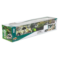 NORTHEN TREK DIECAST 4 X 4 ROVER AND HELICOPTER - LLB Toys