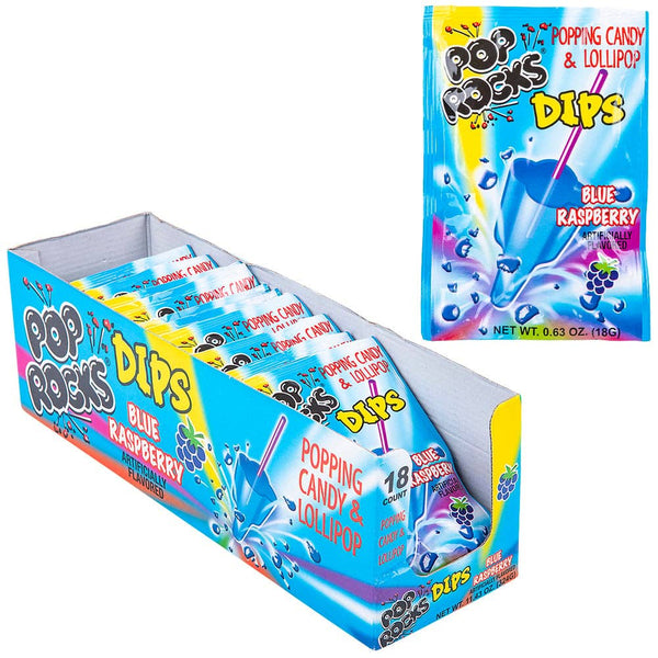 POP ROCKS DIPS BLUE RASPBERRY  - LLB Candy