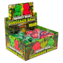 3.5" SQUEEZY BEAD DINOSAUR BALL LLB Squishy Toys