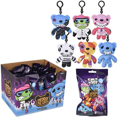 4.5" Deddy Bears Backpack Clip Blind Bag 12ct - LLB Toys