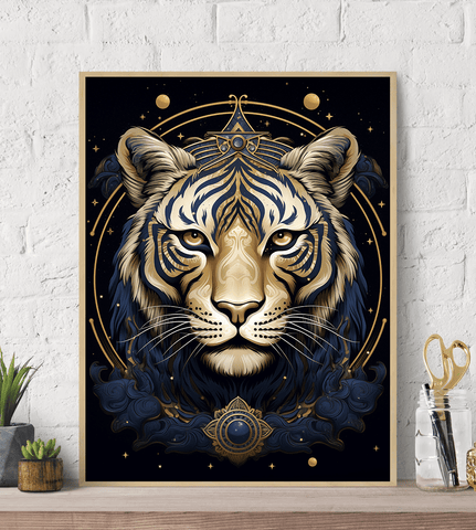 Mystical Tiger Canvas Wall Art print
