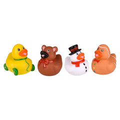 2" Christmas Rubber Ducky Assortment 100ct