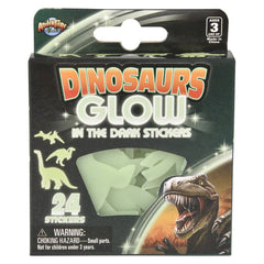 Glow In Dark Dinosaur Stickers 24ct - LLB Toys