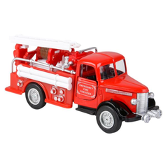 5" DIE-CAST PULL BACK CLASSIC FIRE TRUCK LLB Car Toys