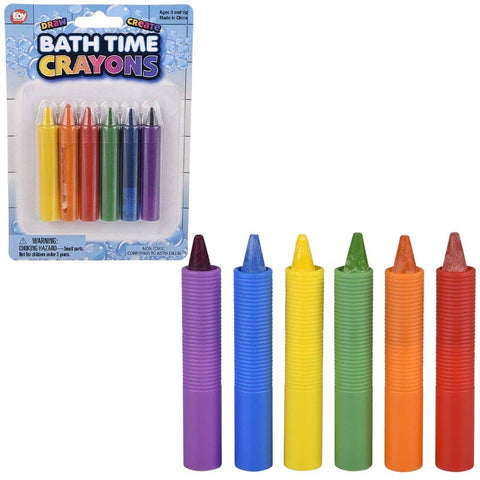 2.5" Bath Time Crayons Stationary - LLB Toys